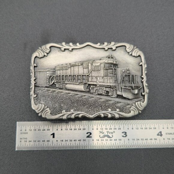 Locomotive Train Year 1984 Vintage Belt Buckle B885 - Picture 6 of 7